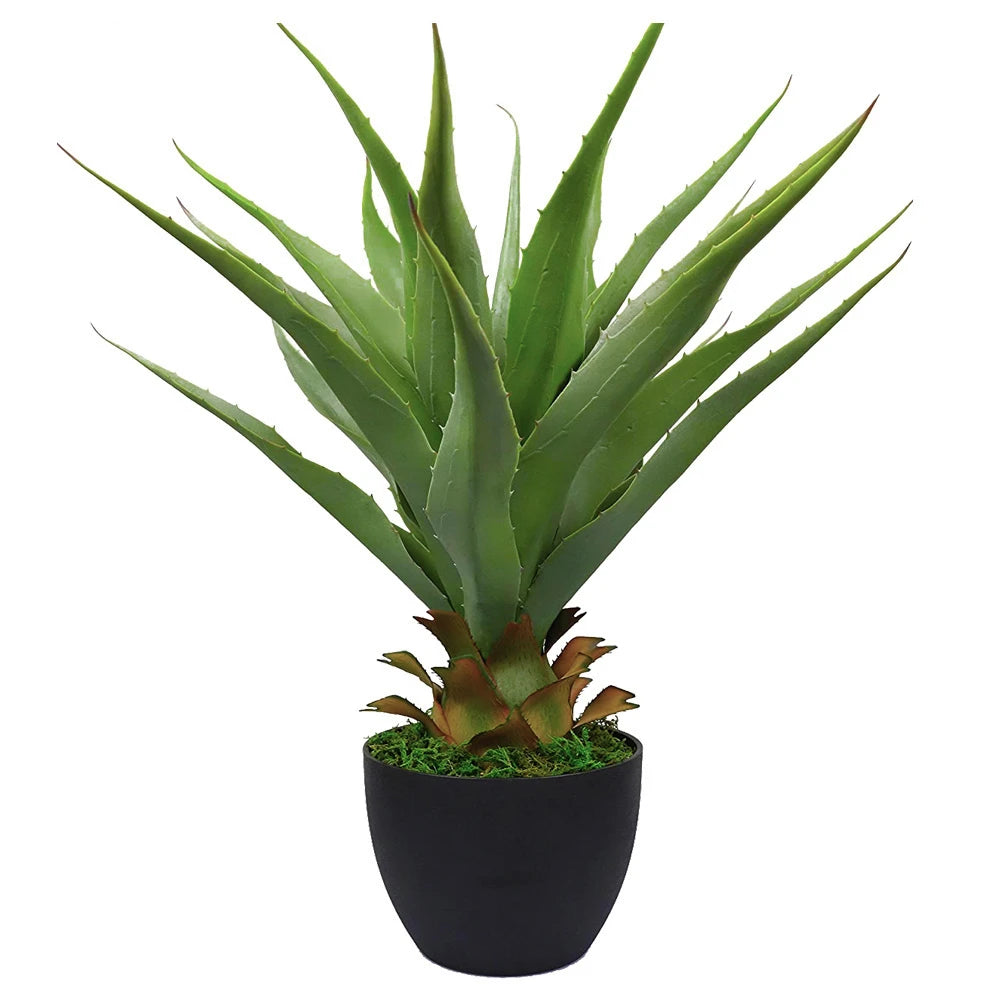 27in(2.2ft) Artificial Agave Sansevieria Snake Plant momoplant