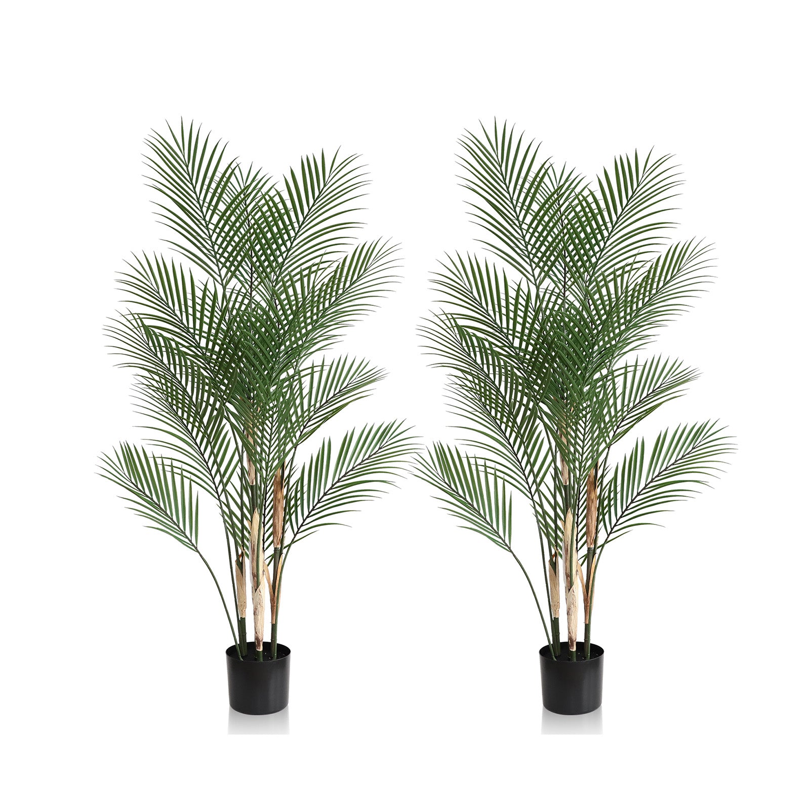 2 Pieces 47in(3.9ft) Artificial Areca Palm