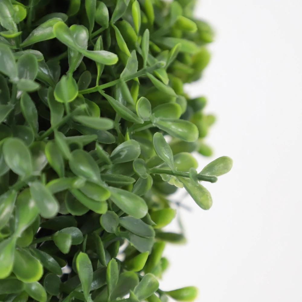 2 Pieces 43in(3.6ft) Artificial Boxwood Spiral Topiary Tree momoplant