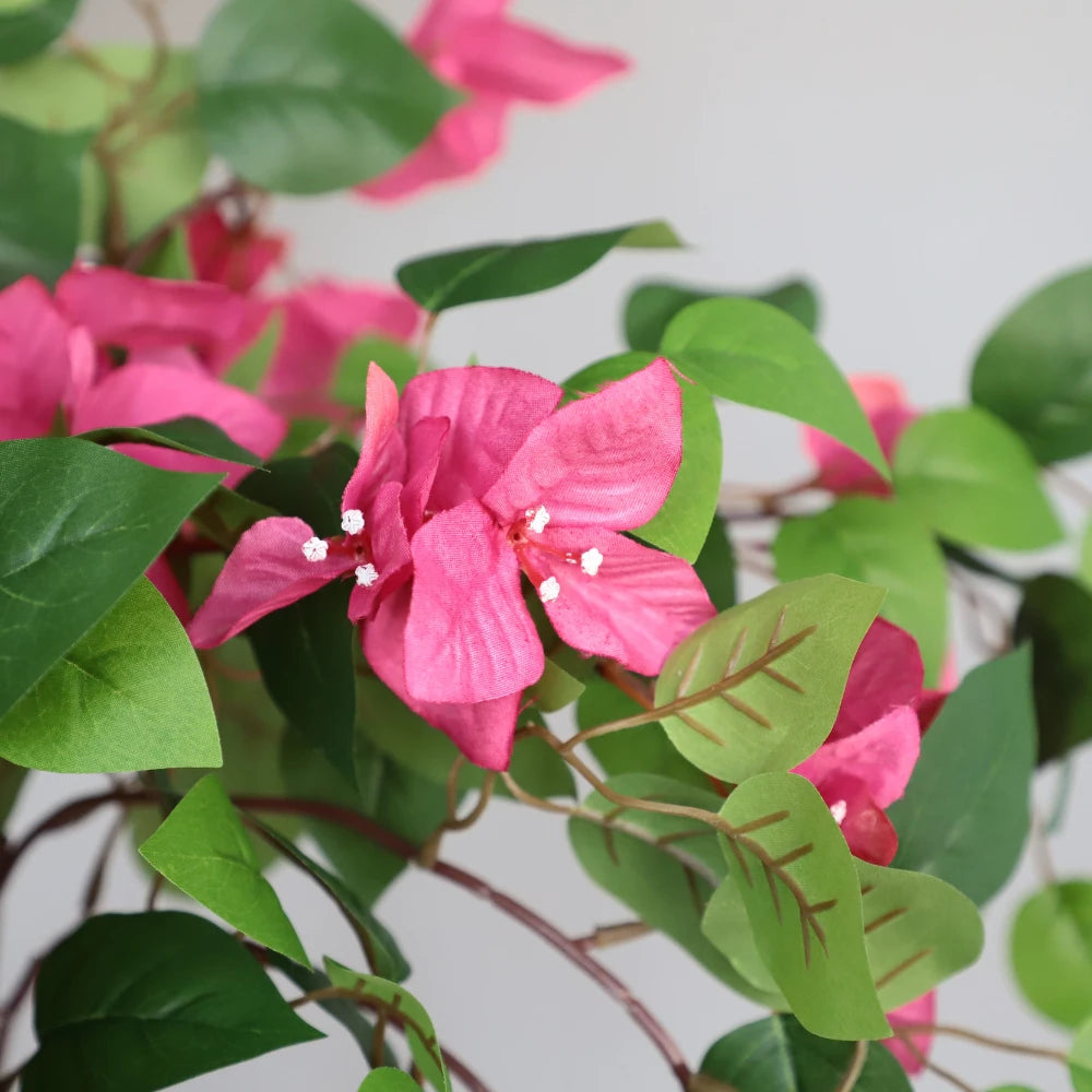 83in(6.9ft) Artificial Bougainvillea Flowers Topiary Tree