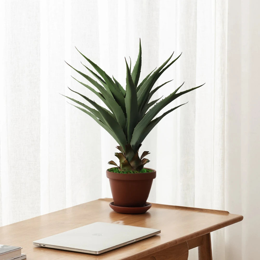 27in(2.2ft) Artificial Agave Sansevieria Snake Plant momoplant