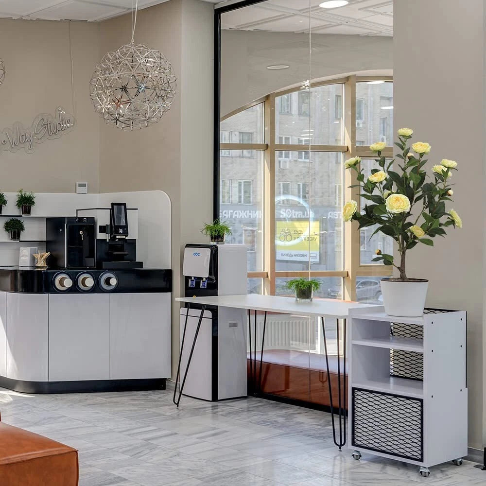 2 Pieces 31.5in(2.6ft) Artificial Topiary Yellow Camellia Tree momoplant