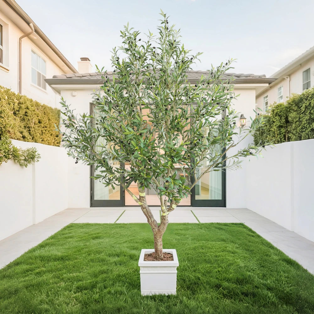 98.4in(8.2ft) Artificial Olive Faux Tree momoplant