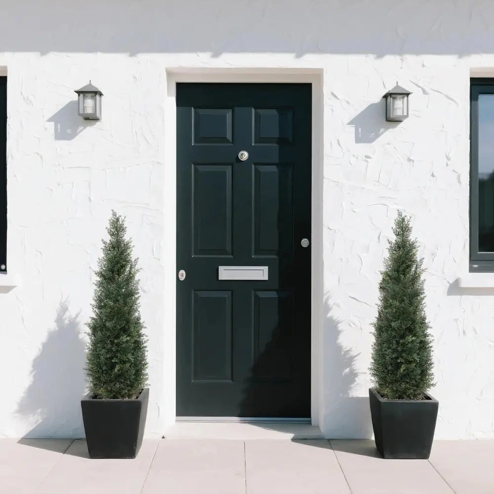 2 Pieces 49in(4ft) Artificial Topiary Cedar Trees momoplant