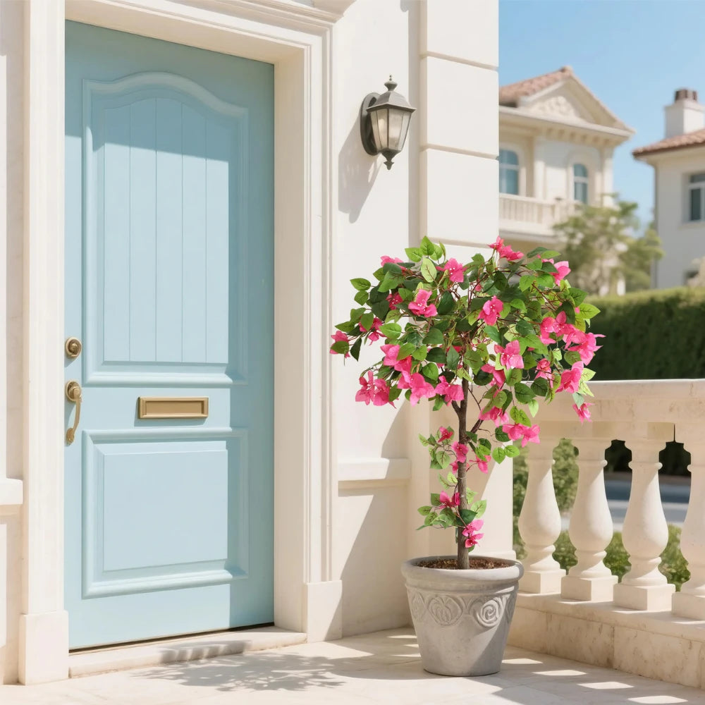 47in(3.9ft) Artificial Bougainvillea Flowers Tree