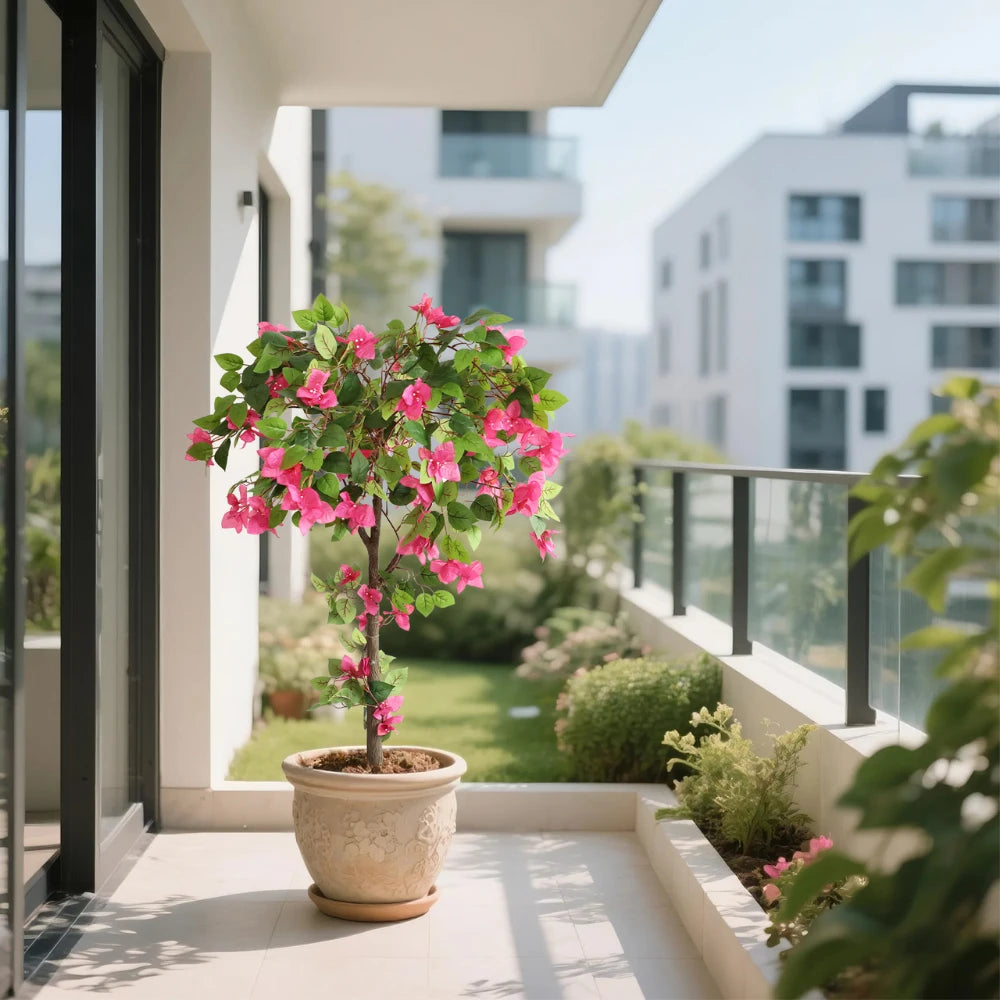 47in(3.9ft) Artificial Bougainvillea Flowers Tree momoplant