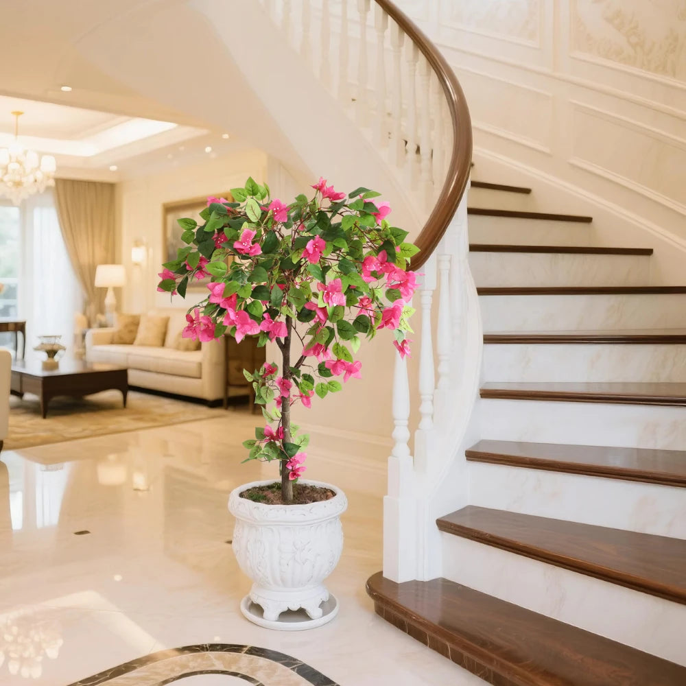 47in(3.9ft) Artificial Bougainvillea Flowers Tree