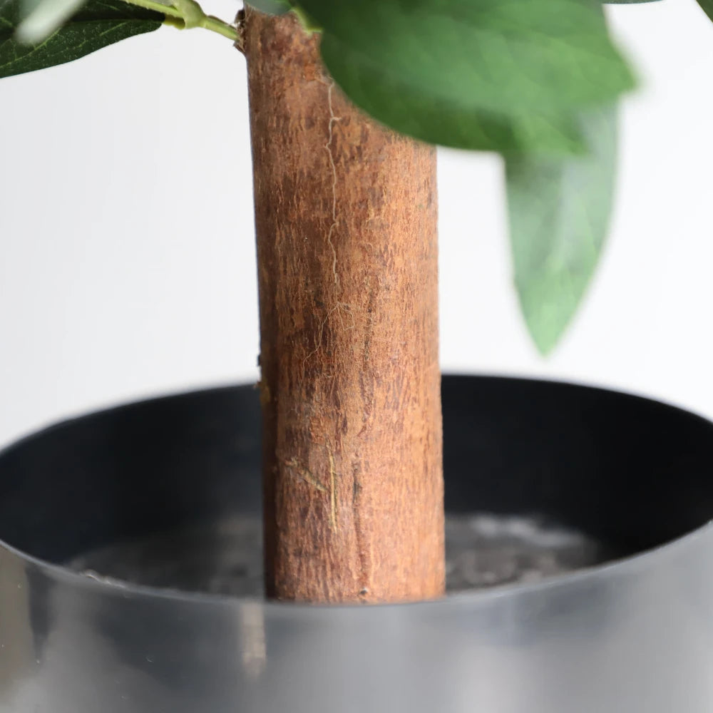 2 Pieces 20in(1.6ft) Artificial Topiary Olive Ball Trees momoplant