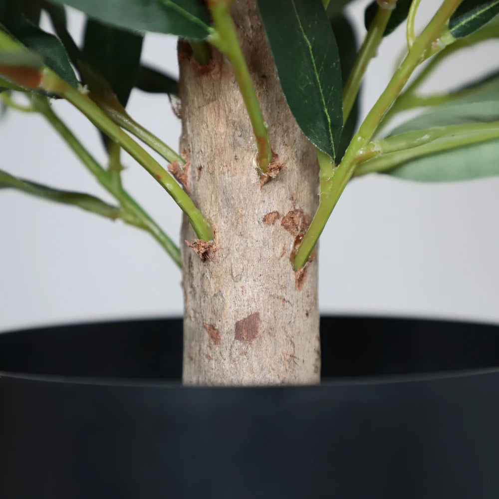 2 Pieces 35in(3ft) Artificial Cone Topiary Olive Trees momoplant