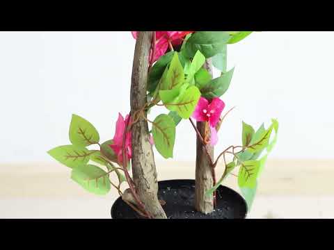 83in(6.9ft) Artificial Bougainvillea Flowers Topiary Tree