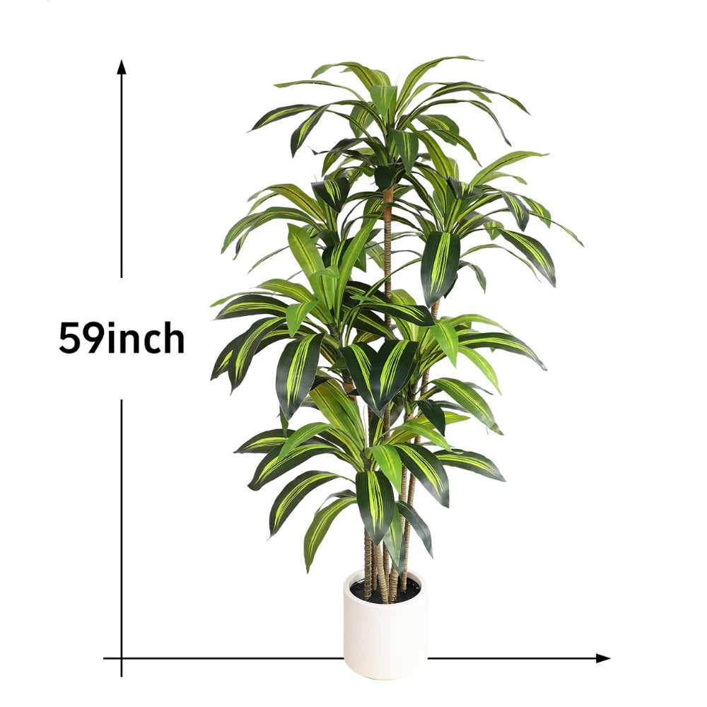 59in(4.9ft) Artificial Dracaena Faux Plant momoplant