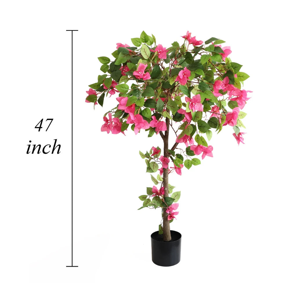 47in(3.9ft) Artificial Bougainvillea Flowers Tree