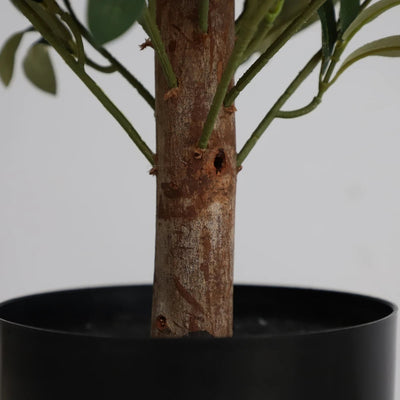 2 Pieces 51in(4.3ft) Artificial Cone Topiary Olive Trees momoplant