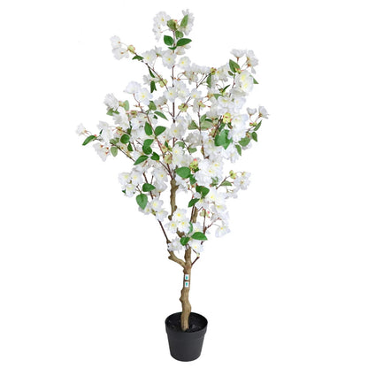 50in(4.2ft) Artificial White Cherry Blossom Tree