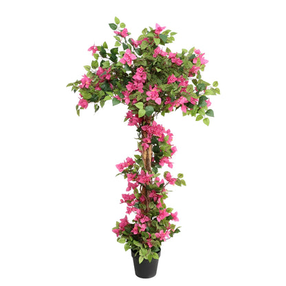 63in(5.2ft) Artificial Bougainvillea Flowers Tree