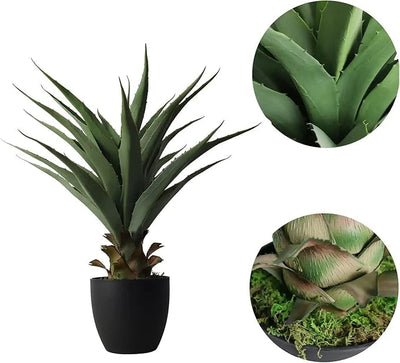 27in(2.2ft) Artificial Agave Sansevieria Snake Plant momoplant