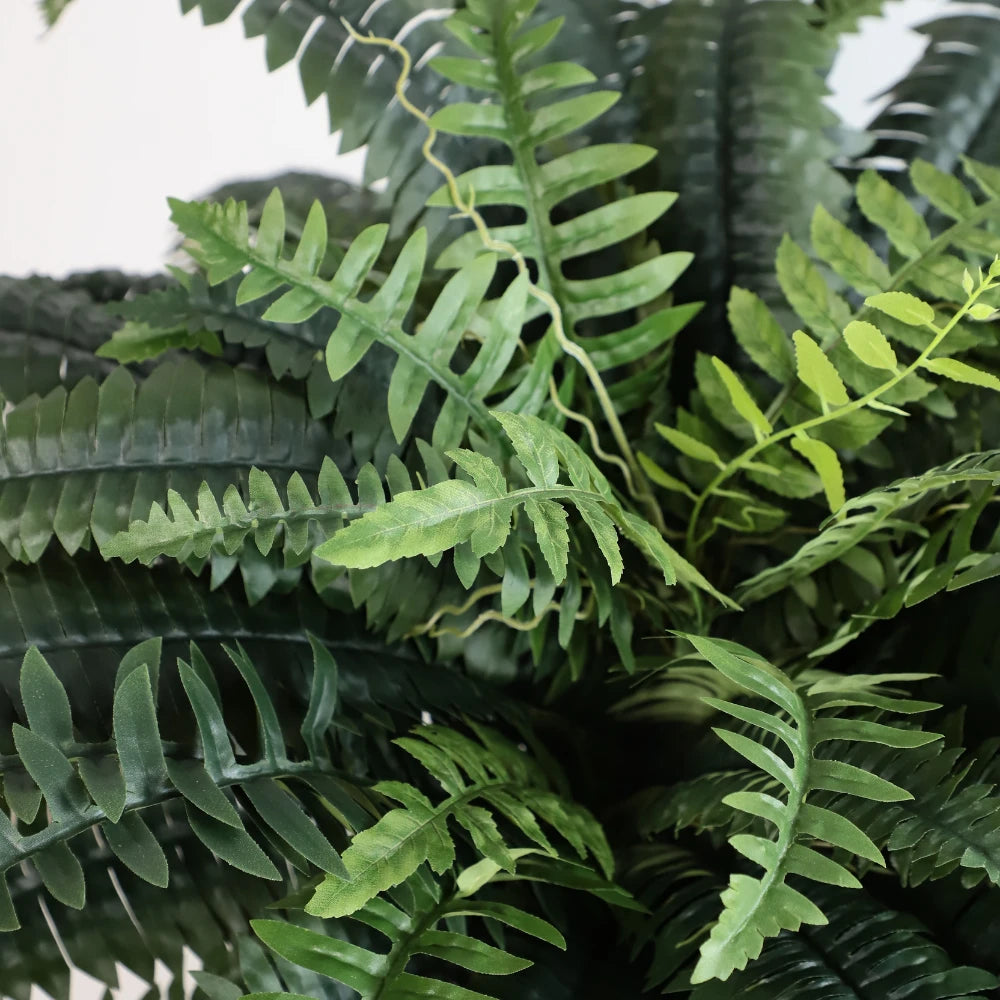 2 Pieces 48in(3.9ft) Artificial Boston Fern Plants momoplant