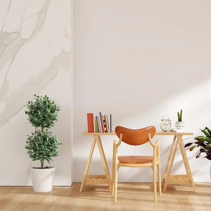 2 Pieces 35in(3ft) Artificial Topiary Olive Double Ball Trees