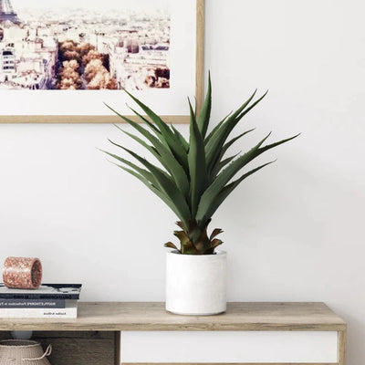 27in(2.2ft) Artificial Agave Sansevieria Snake Plant momoplant