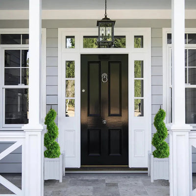 2 Pieces 35In(3ft) Light Green Artificial Boxwood Topiary Spiral Tree momoplant