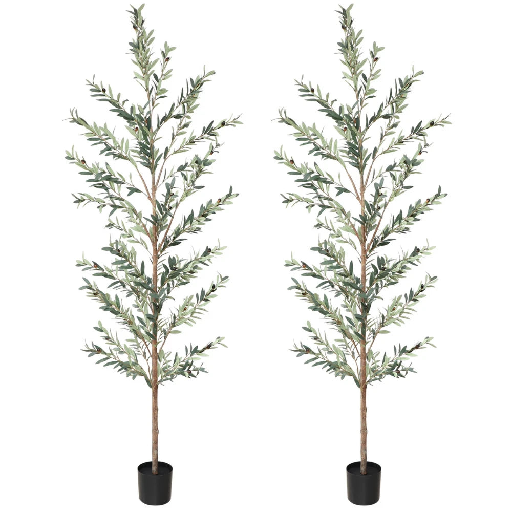 108in(9ft) Artificial Topiary Olive Tree