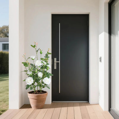 27in(2.3ft) Artificial White Rose Flowers momoplant