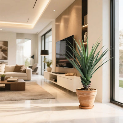 47in(3.9ft) Artificial Agave Sansevieria Snake Plant momoplant