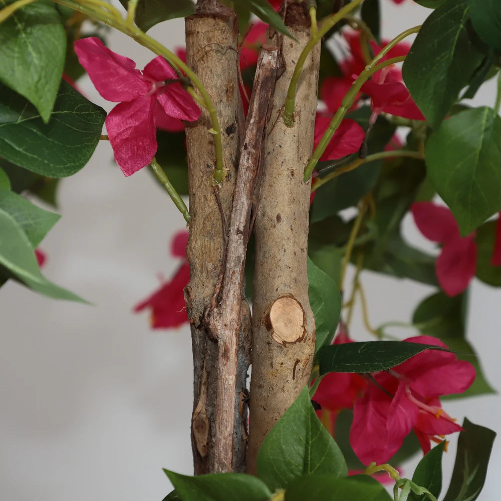 47in(3.9ft) Artificial Bougainvillea Flowers Faux Tree