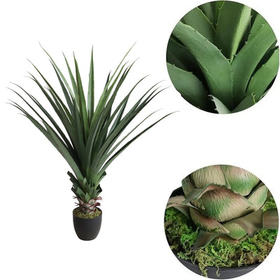 47in(3.9ft) Artificial Agave Sansevieria Snake Plant momoplant