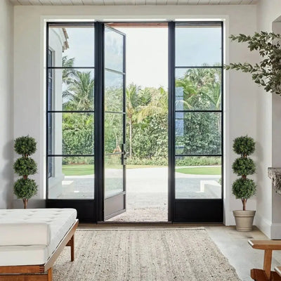 2 Pieces 46.5in(3.87ft) Artificial Topiary Triple Ball Boxwood Tree momoplant