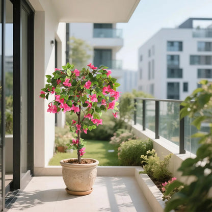 47in(3.9ft) Artificial Bougainvillea Flowers Tree