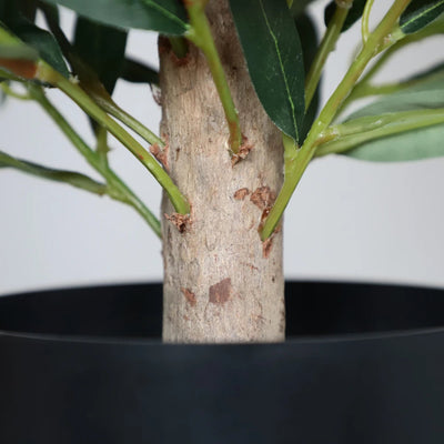 2 Pieces 35in(3ft) Artificial Cone Topiary Olive Trees momoplant