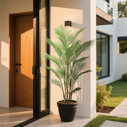 2 Pieces 59in(4.9ft) Artificial Areca Palm