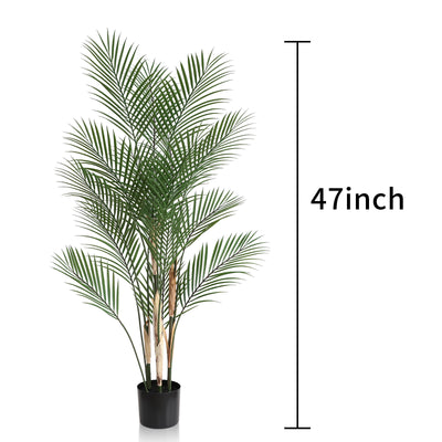 2 Pieces 47in(3.9ft) Artificial Areca Palm