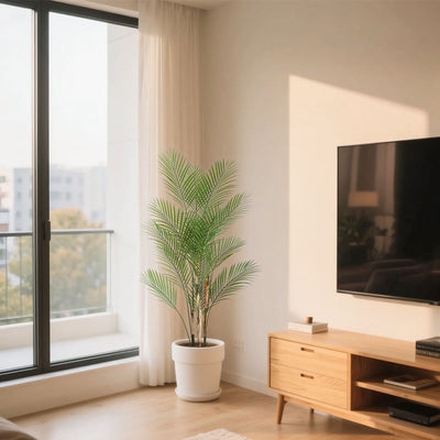 2 Pieces 47in(3.9ft) Artificial Areca Palm