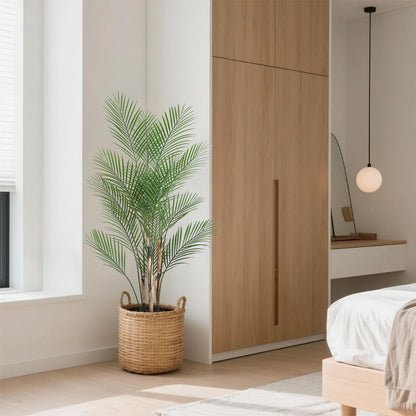 2 Pieces 47in(3.9ft) Artificial Areca Palm