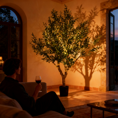 98.4in(8.2ft) Artificial Olive Faux Tree