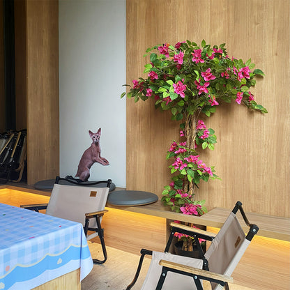 63in(5.2ft) Artificial Bougainvillea Flowers Tree