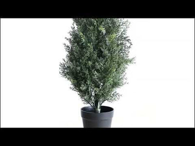 2 Pieces 49in(4ft) Artificial Topiary Cedar Trees