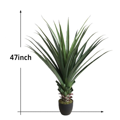 47in(3.9ft) Artificial Agave Sansevieria Snake Plant momoplant