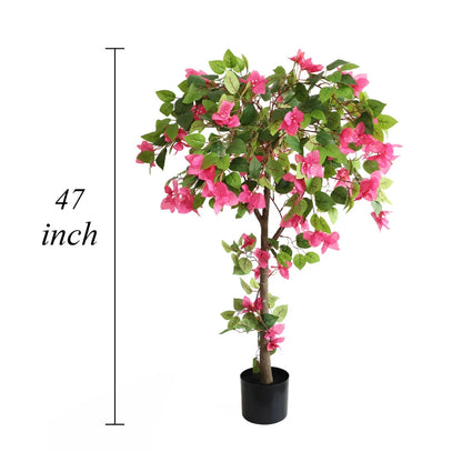 47in(3.9ft) Artificial Bougainvillea Flowers Tree